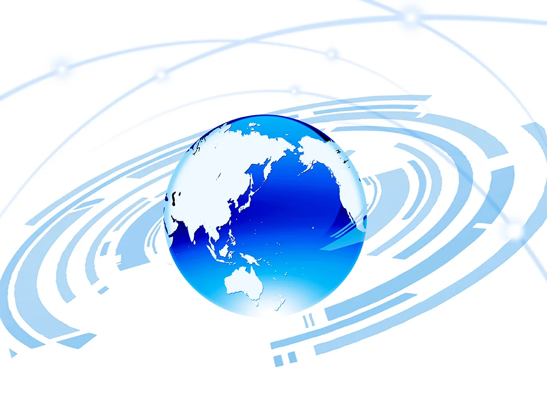 白石グループのグローバルな物流ネットワークイメージ